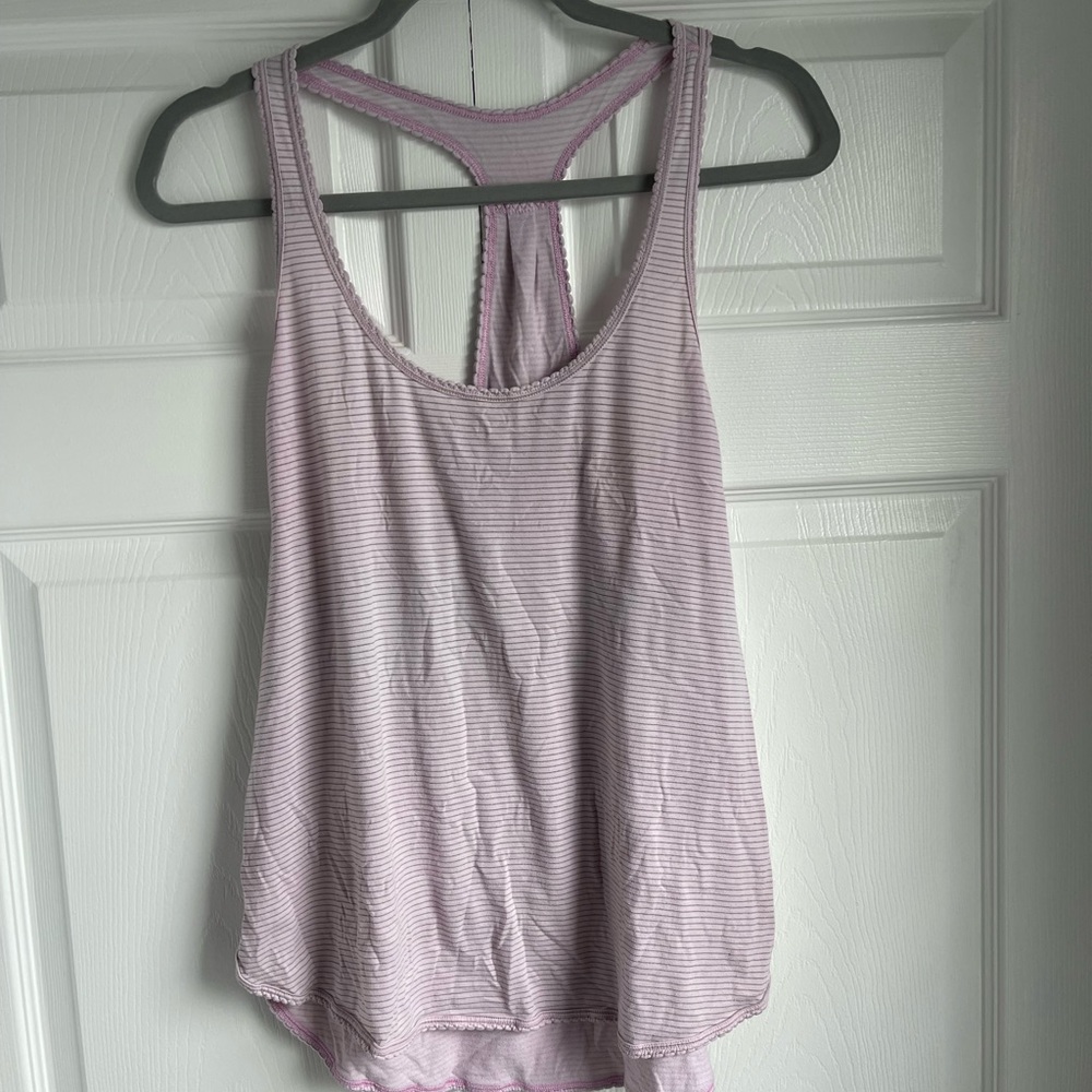 Lululemon // pink racer back tank | size 10